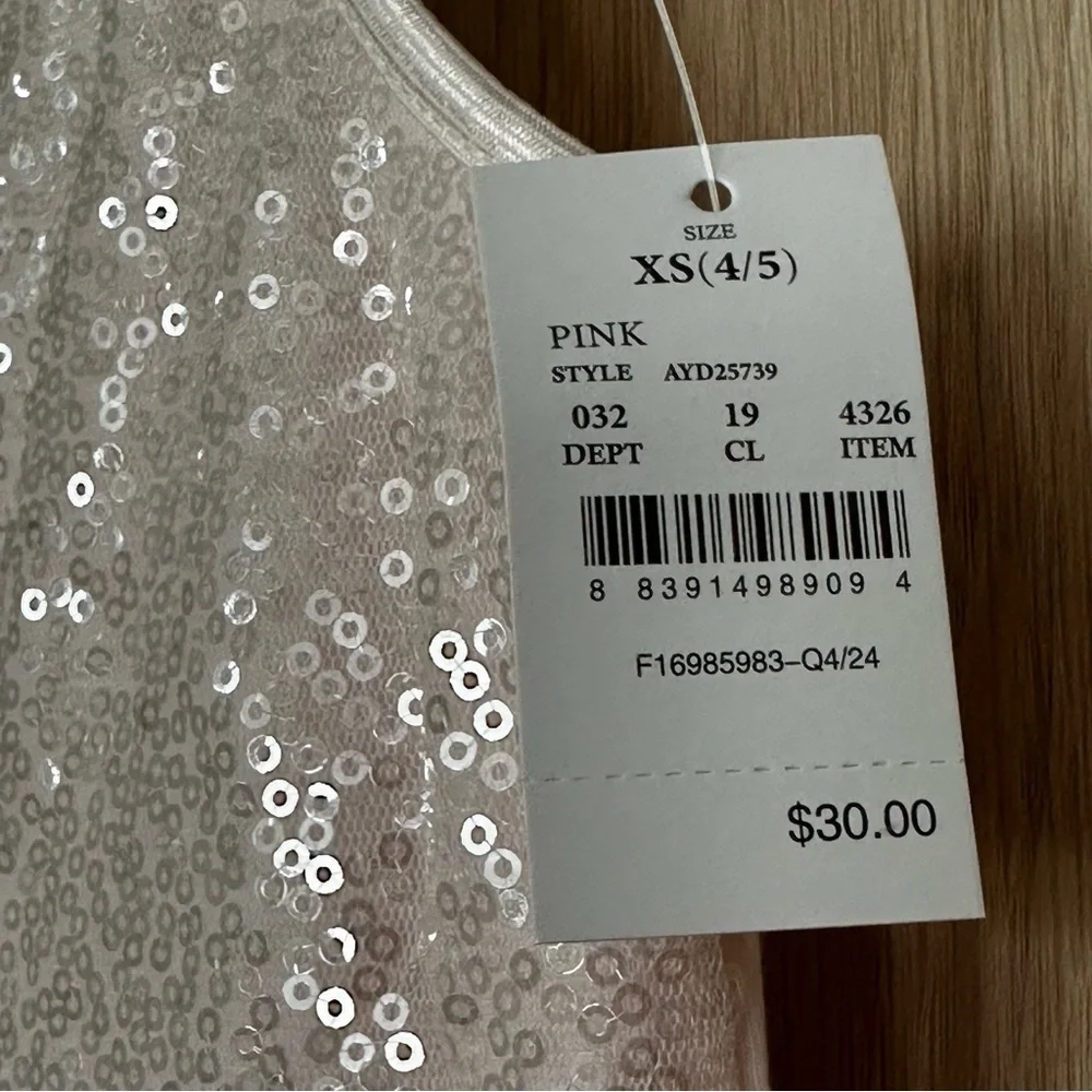 Zenzi Girls' Sequin Tank Dress Size XS